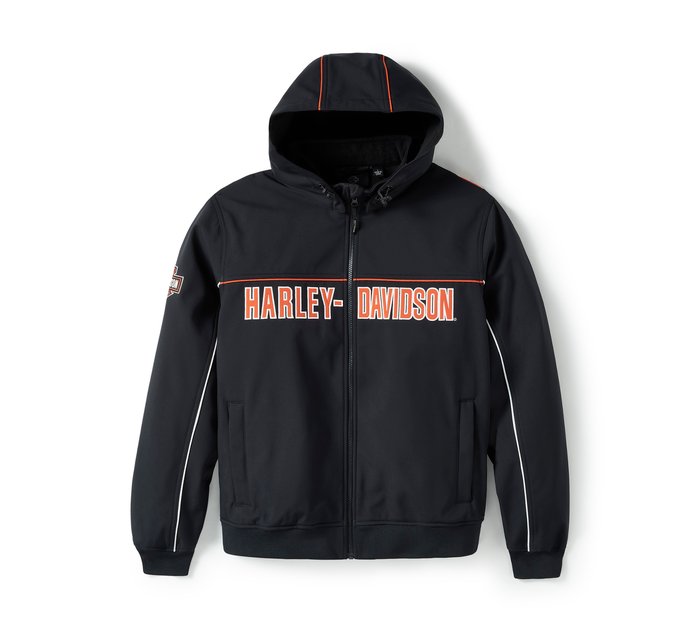 Harley-Davidson Men's Idyll Windproof Soft Shell Jacket - Harley Black
