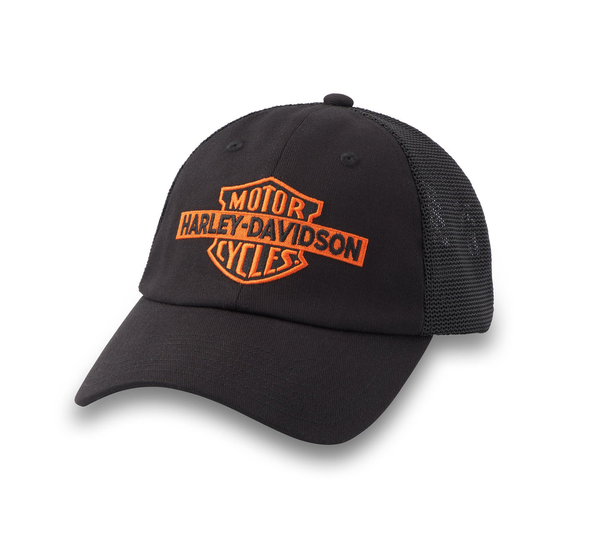 Harley-Davidson H-D Oil Can Bar & Shield Stretch-Fit Cap - Harley Black