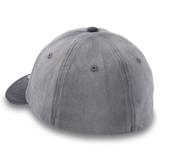 Harley-Davidson Reflective #1 Curved Bill Fitted Hat - Blackened Pearl