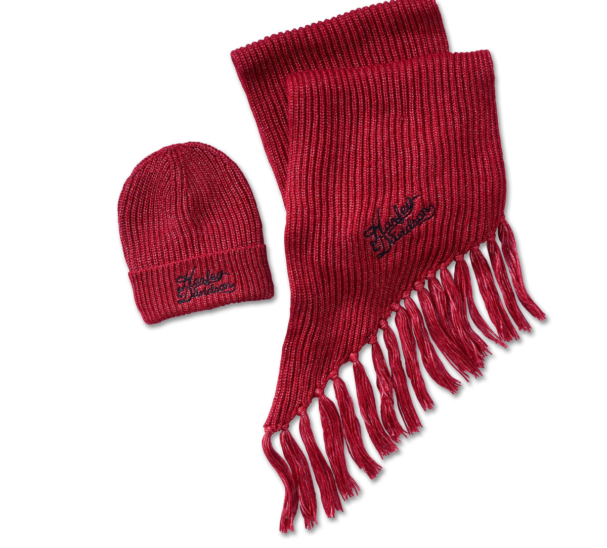 Harley-Davidson Women's HD-MC Hat & Scarf Gift Set - Chili Pepper