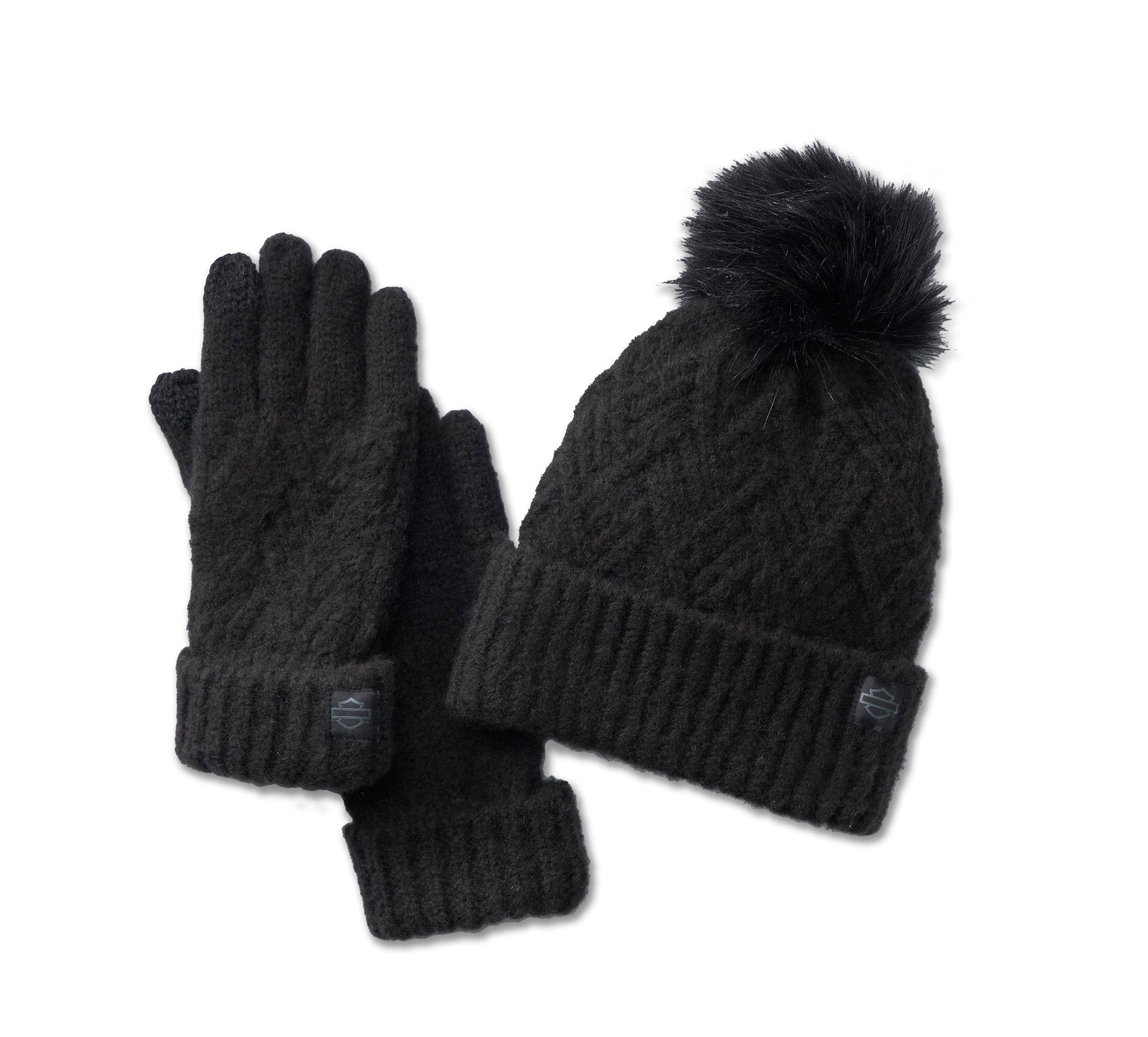 Harley-Davidson Women's Empower Hat & Glove Gift Set - Black Beauty