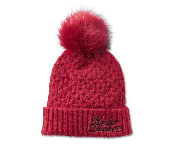 Harley-Davidson Celebrate Pom Pom Hat - Chili Pepper