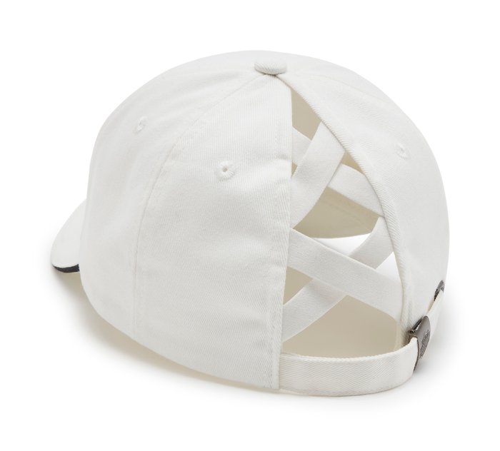 Harley-Davidson Essential Arched Font Ponytail Cap - Cloud Dancer