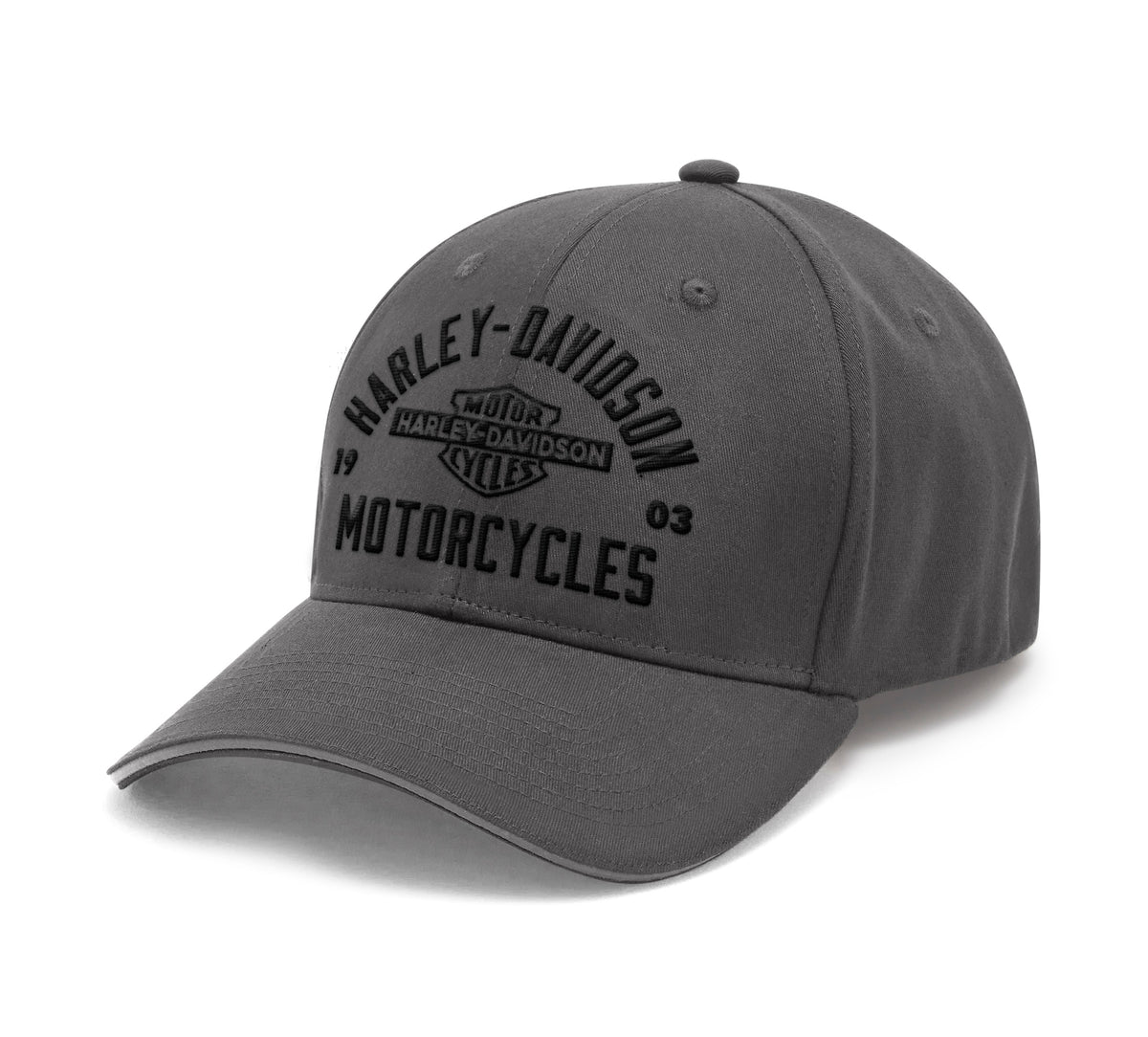 Harley-Davidson Apex Softail Stretch Fit Baseball Hat - Asphalt
