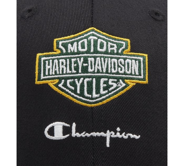 Harley-Davidson Champion Adjustable Baseball Cap - Black & Dark Green