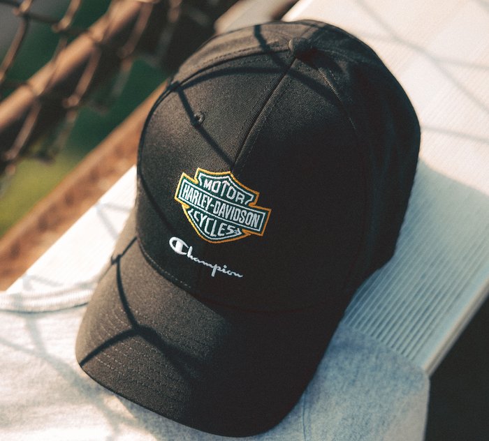 Harley-Davidson Champion Adjustable Baseball Cap - Black & Dark Green