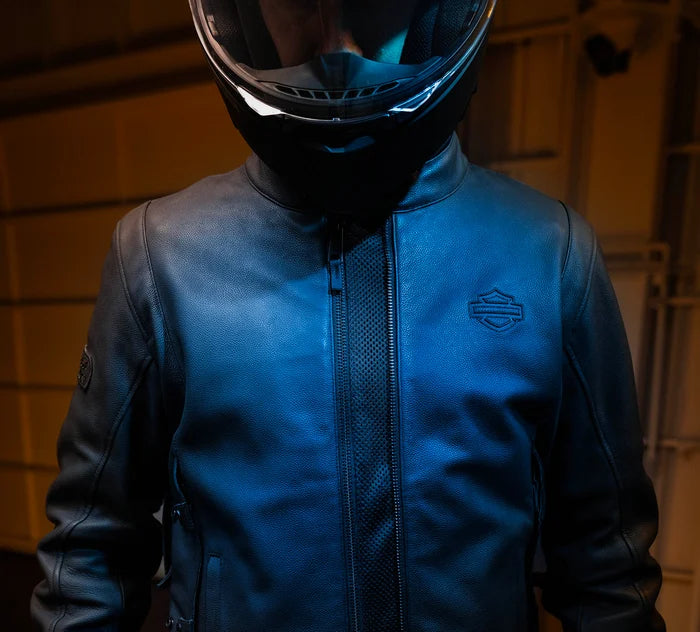 Harley Davidson Men's Paradigm Triple Vent System 2.0 Leather Jacket - Black Beauty