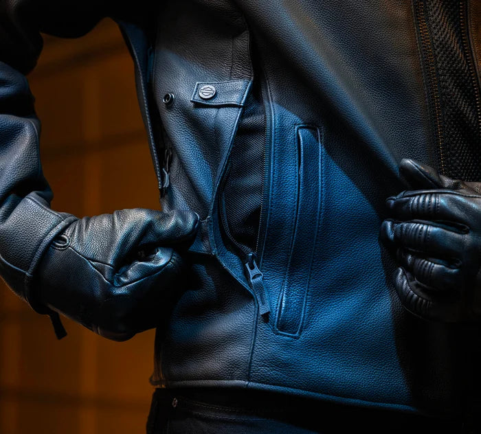 Harley Davidson Men's Paradigm Triple Vent System 2.0 Leather Jacket - Black Beauty