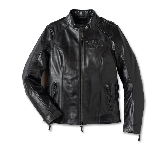 Harley-Davidson Womens H-D Flex Layering System Cafe Racer Leather Jac