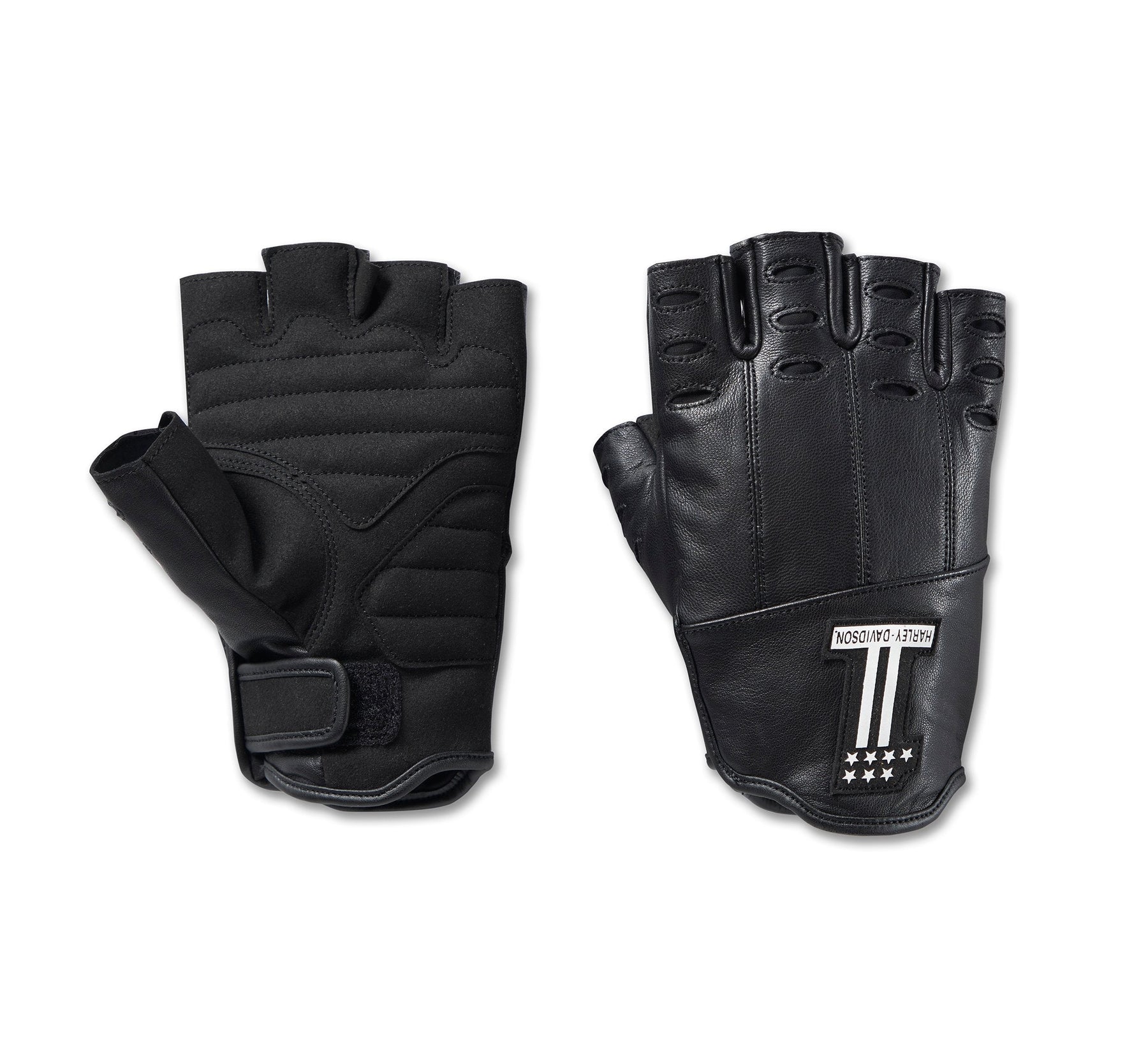 Harley-Davidson Men's Loyalist Fingerless Leather Gloves CL