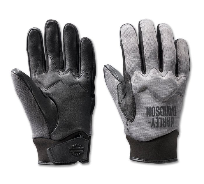 Harley-Davidson Men's Dyna Knit Mesh Gloves - Cool Grey