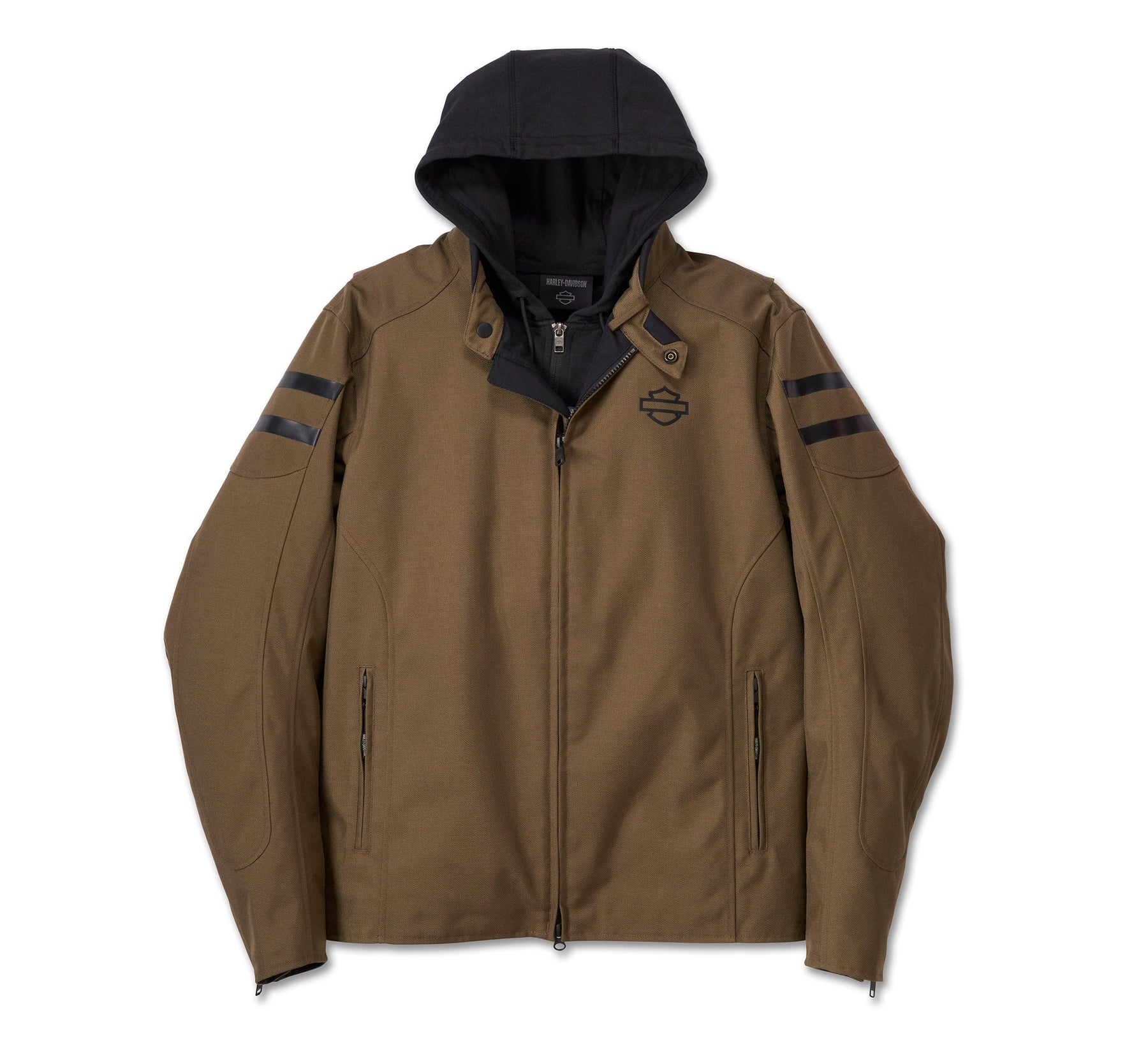 Harley-Davidson Men's Ovation 3-in-1 Textile Riding Jacket - Stone Grey & Black CL