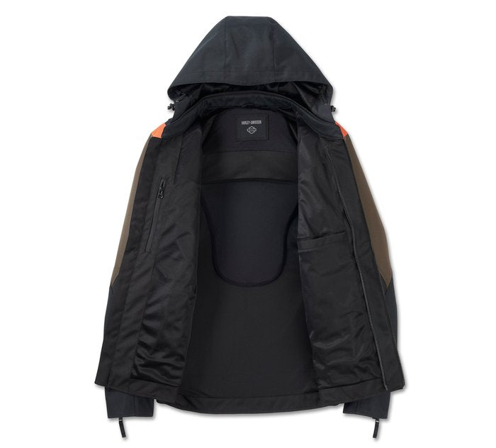 Harley-Davidson Men's Junction Triple Vent System 2.0 Riding Jacket - Harley Black & Black Olive