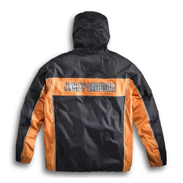 Harley-Davidson Men's Generations Rain Suit Black & Orange