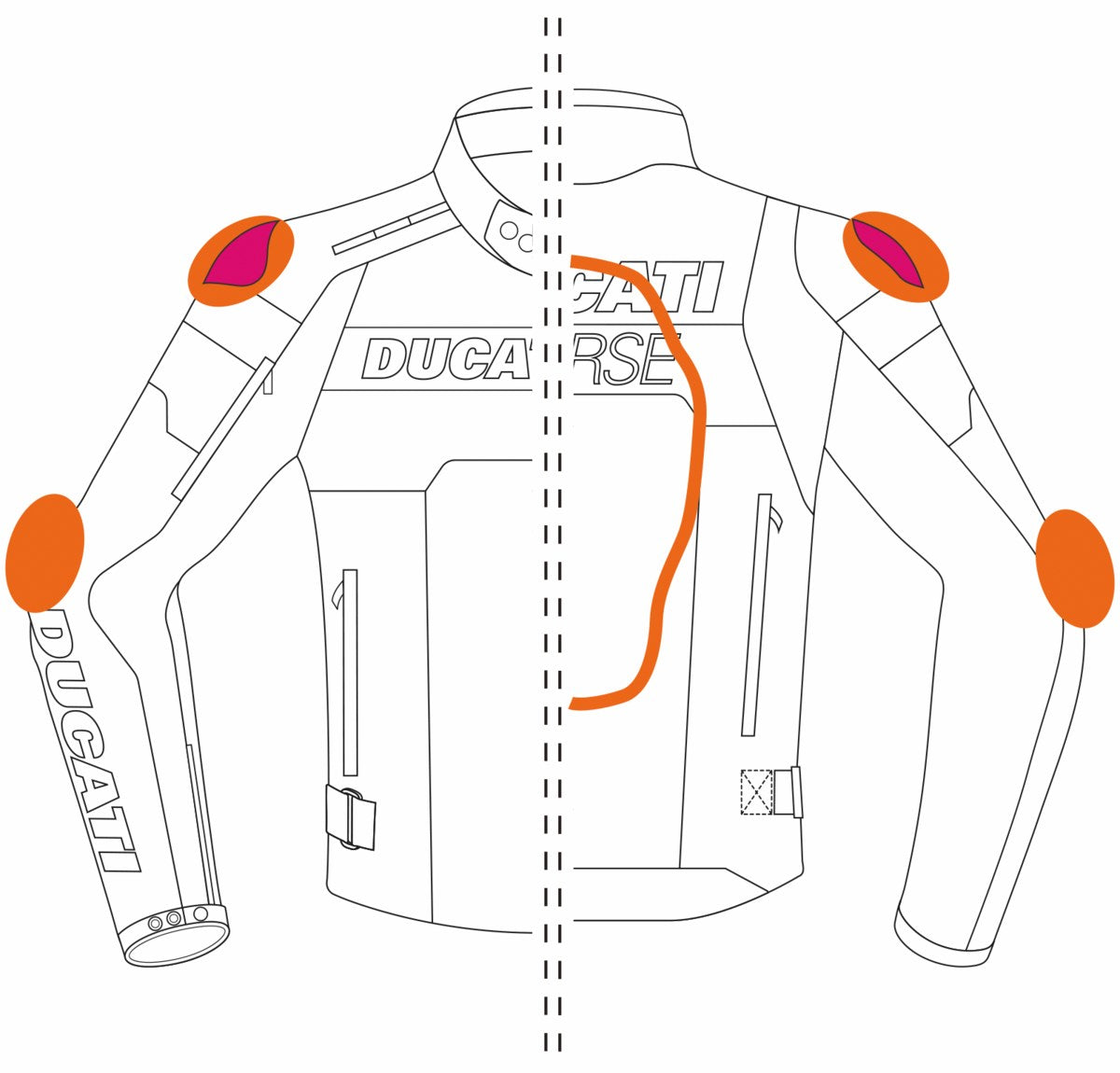 Ducati Corse Men's Tex C5 Fabric Jacket