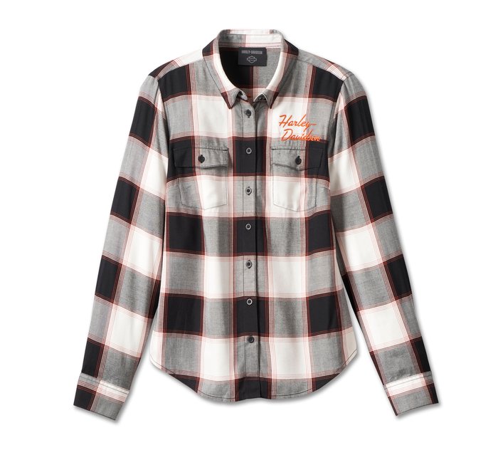 Harley-Davidson Women's Classic Logo Plaid Shirt