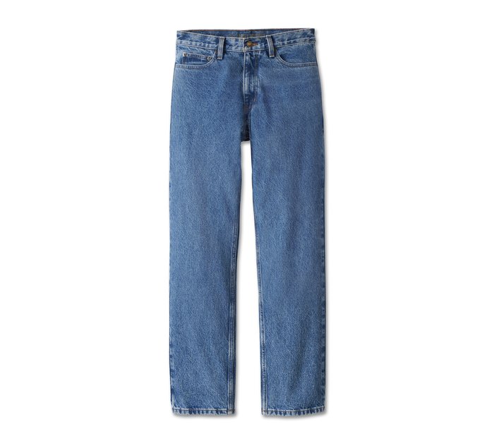 Harley-Davidson Men's Original Straight Jean - Medium Indigo Stone Wash