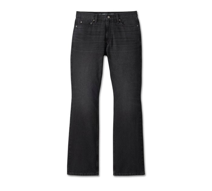 Harley-Davidson Men's Bootcut Jean - Denim Washed Black