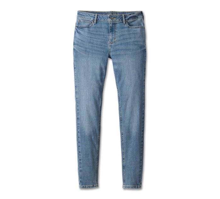 Harley-Davidson Women's High Rise Skinny Jeans - Medium Indigo