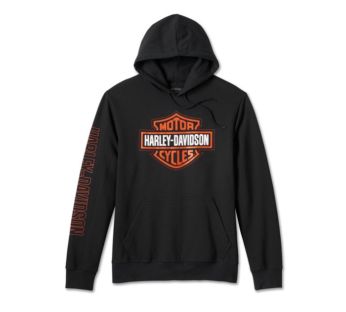 Harley-Davidson Men's Bar & Shield Hoodie - Black Beauty