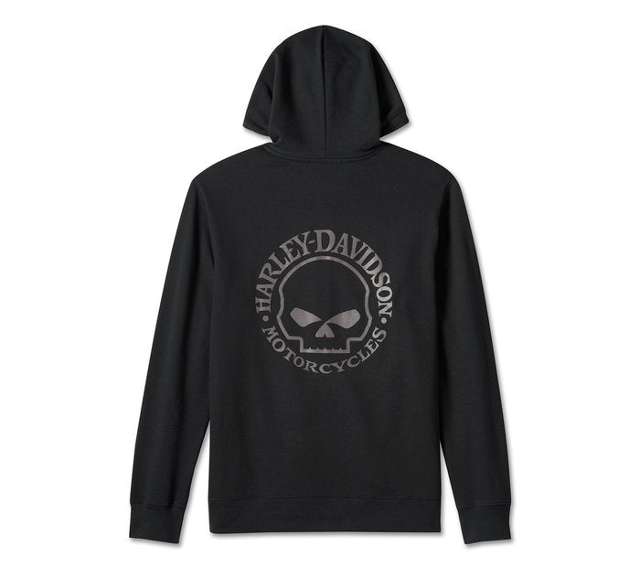 Harley-Davidson Men's Willie G Skull Zip-Up Hoodie