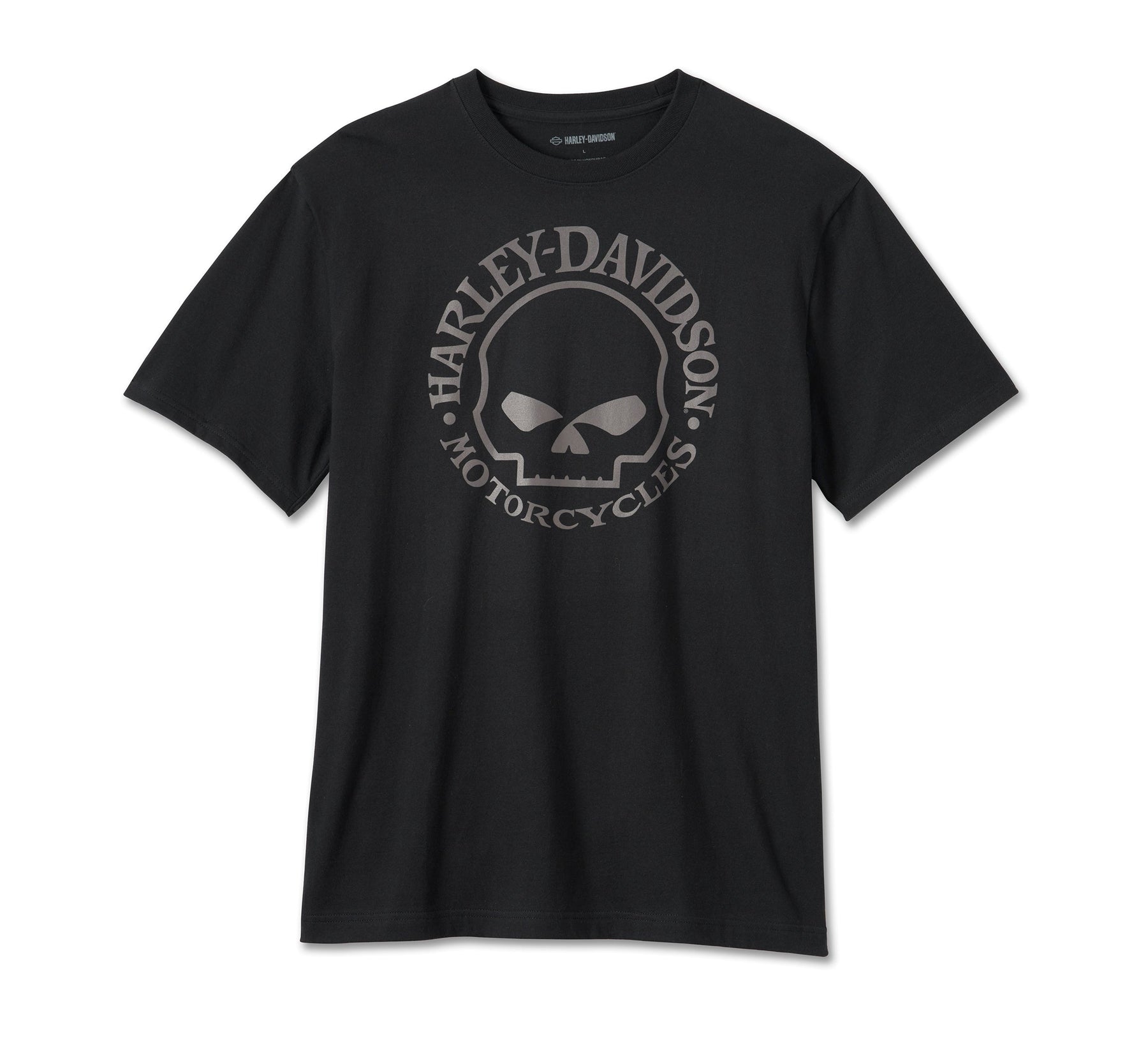 Harley-Davidson Men's Willie G Skull Short Sleeve Tee - Black