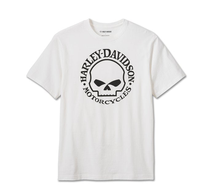 Harley-Davidson Men's Willie G Skull Tee - White