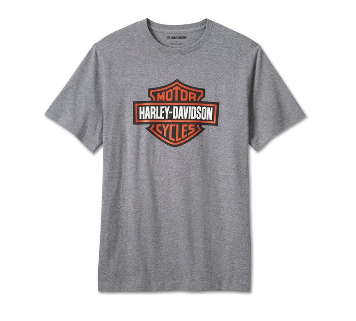 Harley-Davidson Men's Bar & Shield Tee -Heather Grey