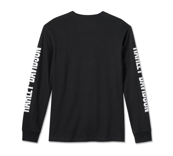 Harley-Davidson Mens Bar & Shield Long Sleeve Shirt - Black