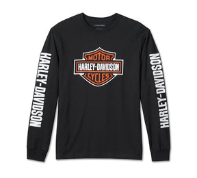 Harley-Davidson Mens Bar & Shield Long Sleeve Shirt - Black