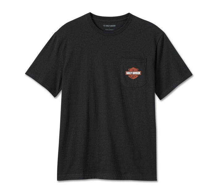 Harley-Davidson Men's Bar & Shield Pocket Tee - Black Beauty