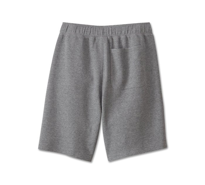 Harley-Davidson Men's Bar & Shield Fleece Shorts - Medium Grey Heather
