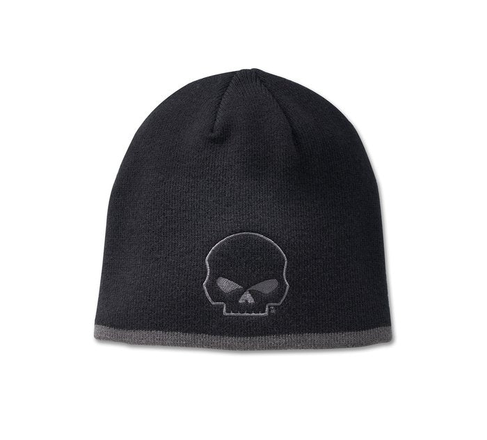 Harley-Davidson Willie G Skull Knit Beanie - Black Beauty