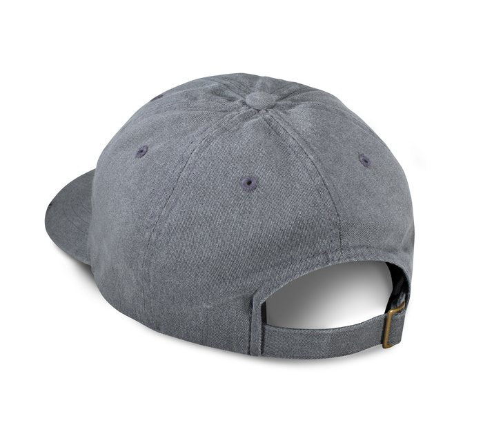 Harley-Davidson Men's Grey Frayed Logo Cap