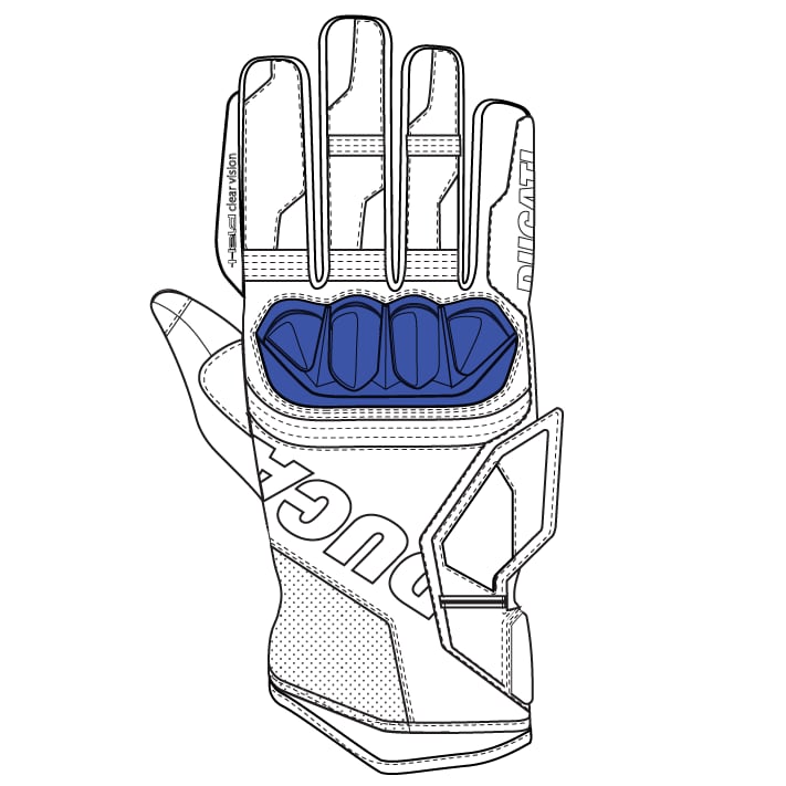 Ducati Sport C4 Fabric-leather gloves