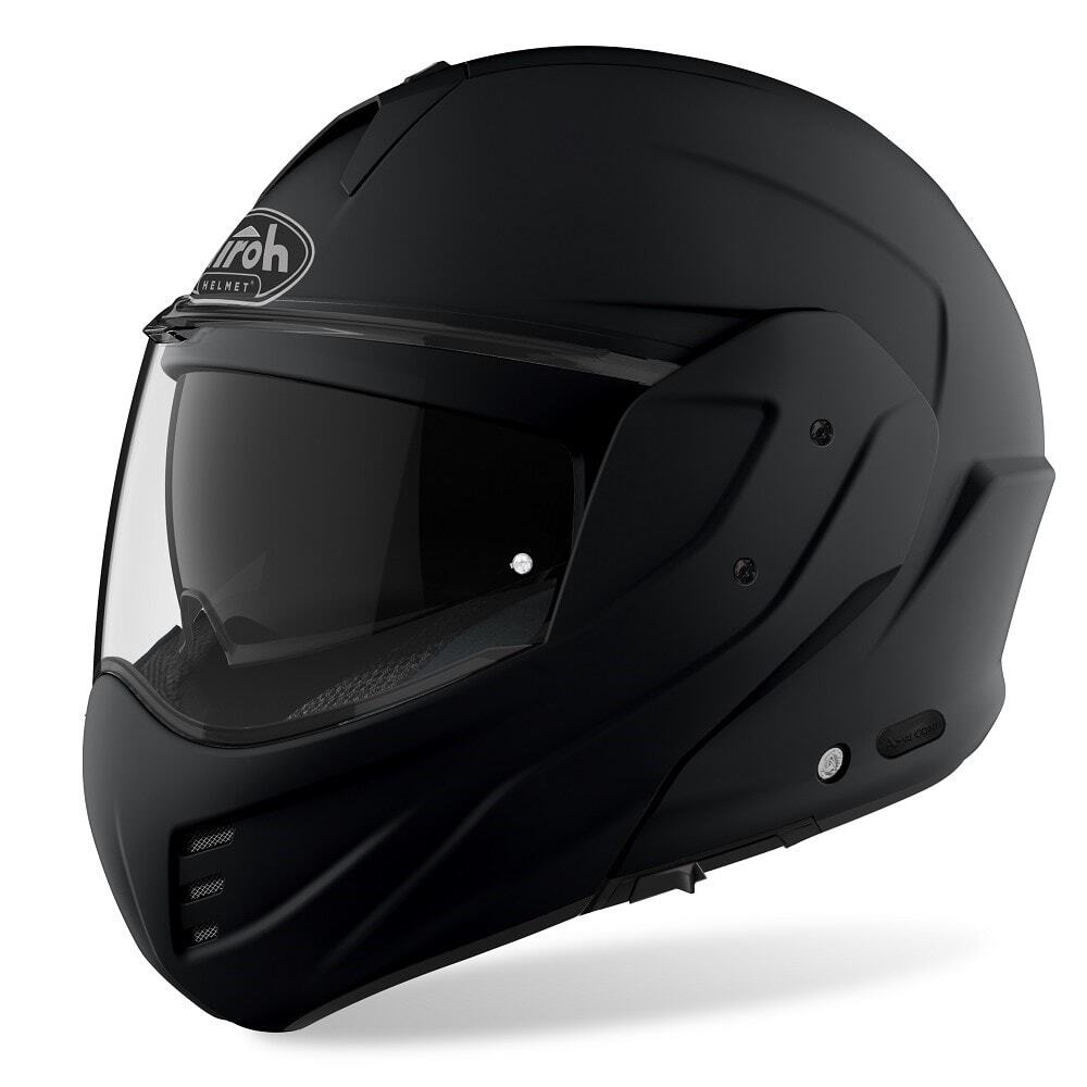 airoh black helmet Airoh Mathisse Modular Matte Black Helmet CL
