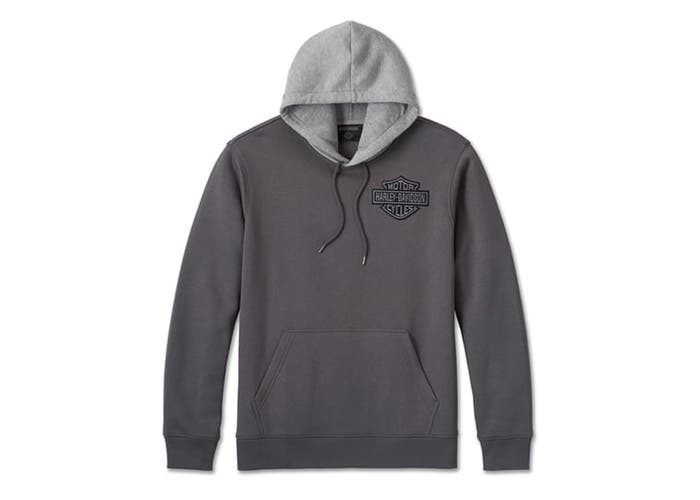 Harley-Davidson Men's Flying Eagle Hoodie - Blackened Pearl