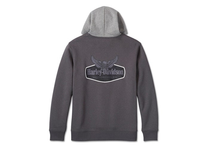Harley-Davidson Men's Flying Eagle Hoodie - Blackened Pearl