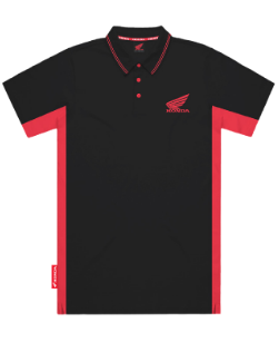 Honda Men's Red Side Panel Polo Shirt