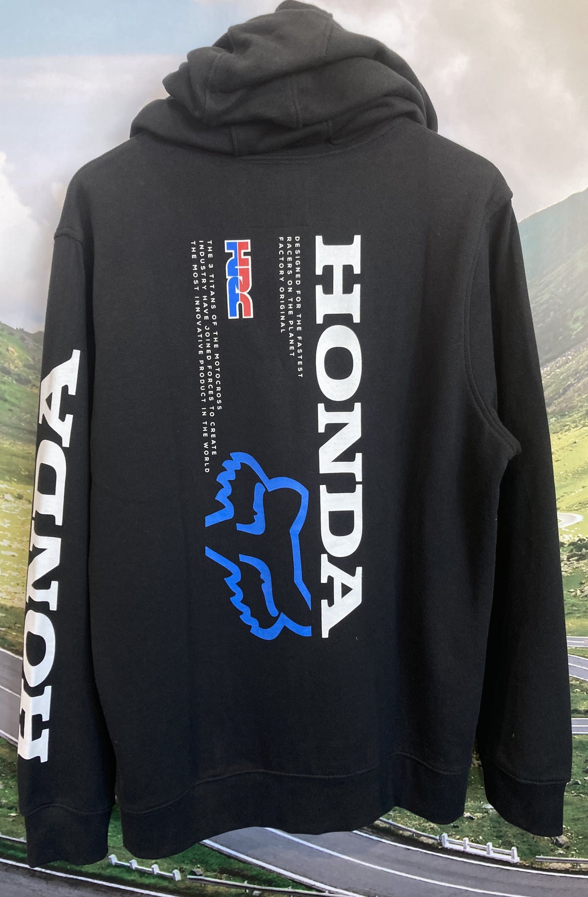 FLEECE HOODIE HONDA FOX RACING BLACK