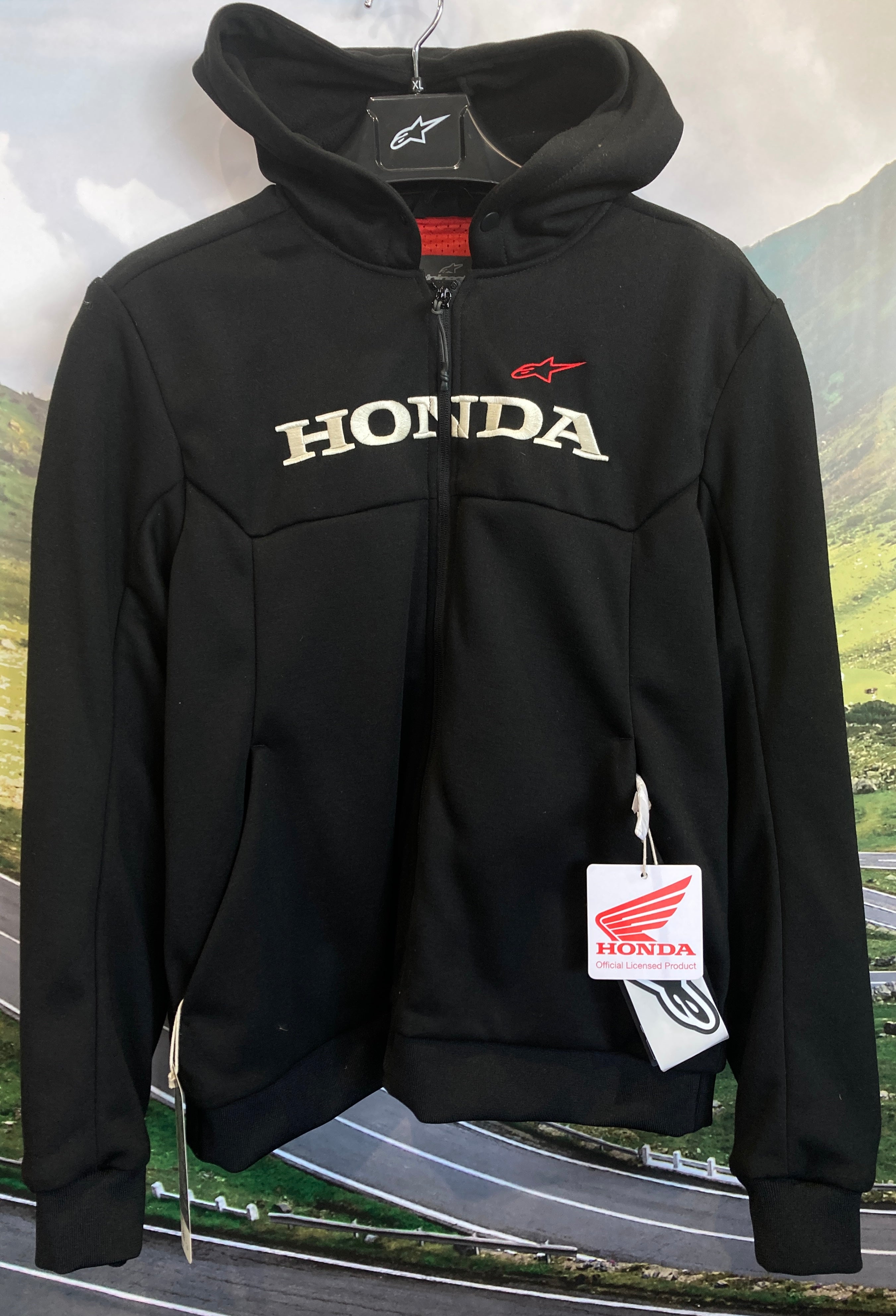 ALPINESTARS HONDA CHROME HOODIE JACKET BLK