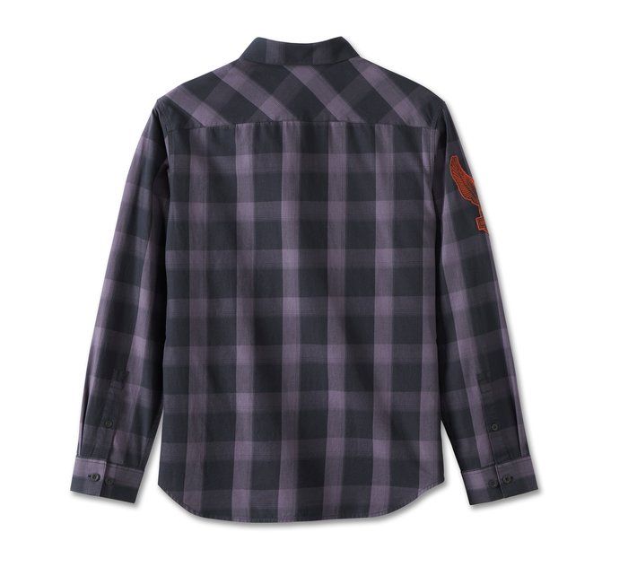 Harley-Davidson Men's Motorbreath Long Sleeve Shirt - Black Plaid