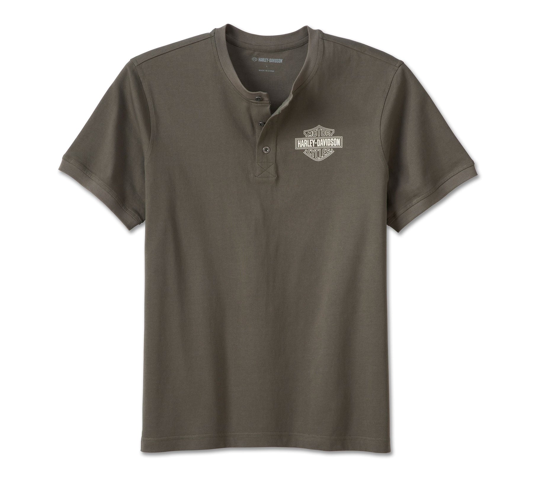 Harley-Davidson Men's Combustion Henley - Grape Leaf