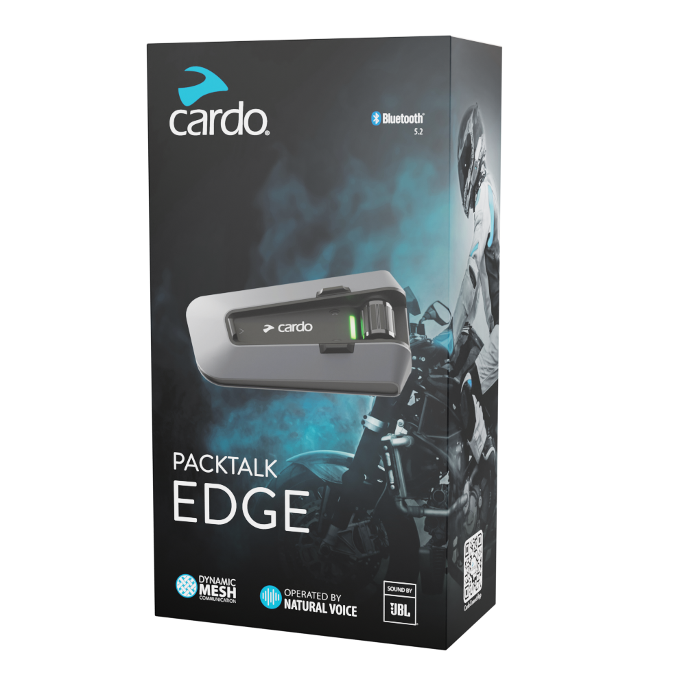 Cardo Packtalk Edge Single Bluetooth Intercom
