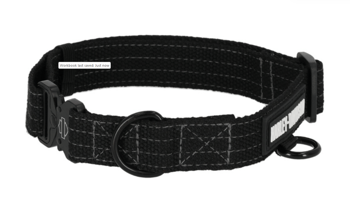 Harley-Davidson NYLON H-D ™ LOGO Collar - BLACK