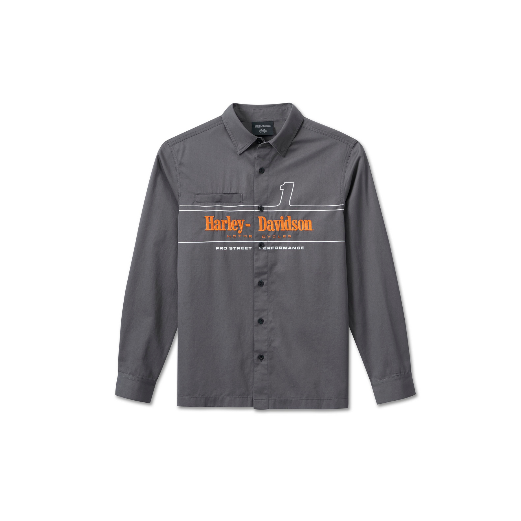 Harley-Davidson Men's #1 Racing Shirt - Blackened Pearl CL