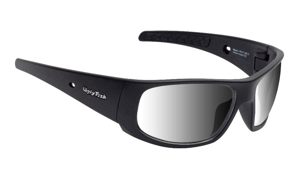 Lunettes De Soleil Ugly Fish R171 MAXX - Noir Mat, Verres Verts, Protection UV