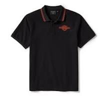 Harley-Davidson MENS BAR & SHIELD SOLID PIQUE POLO