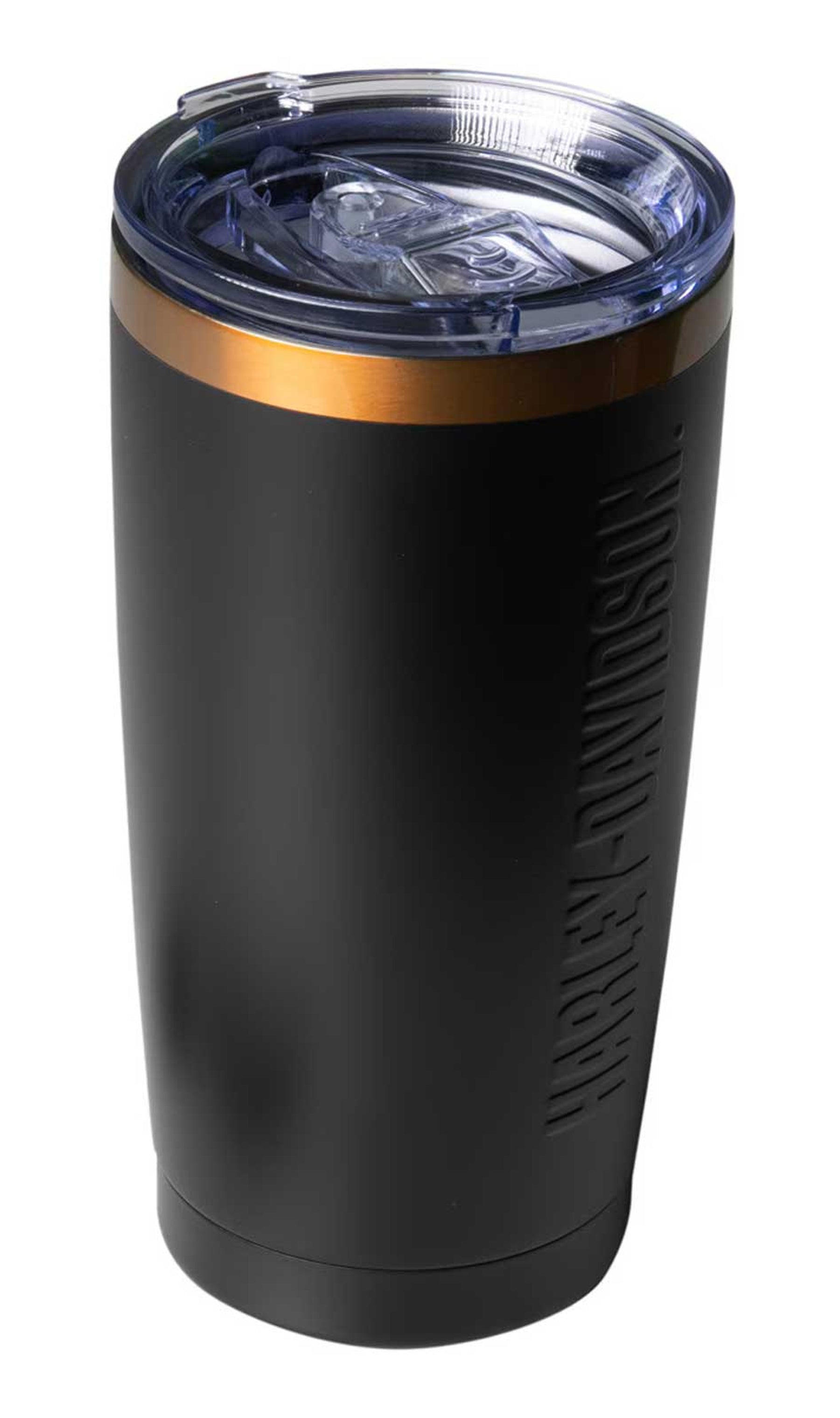 Harley-Davidson Embossed H-D Travel Mug – Black Stainless Steel