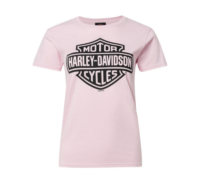 Harley-Davidson Women's B & S Pink Dealer Tee